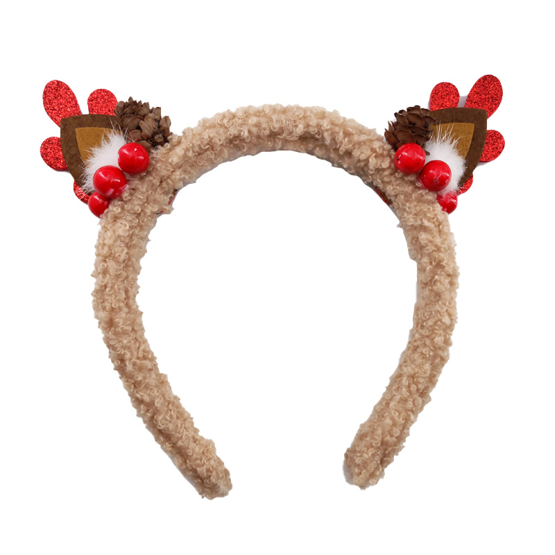 Reindeer Antlers Headband - 1 шт. Рождественский ободок для волос