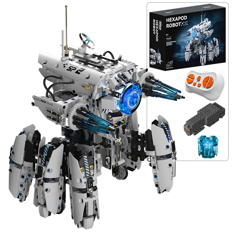 Lego Set City - Технический программный шестиногий робот, научно-фантастическая боевая
