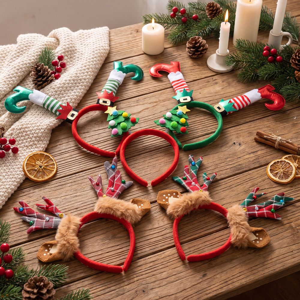 Reindeer Antlers Headband - Дизайнерский рождественский ободок в форме оленьих