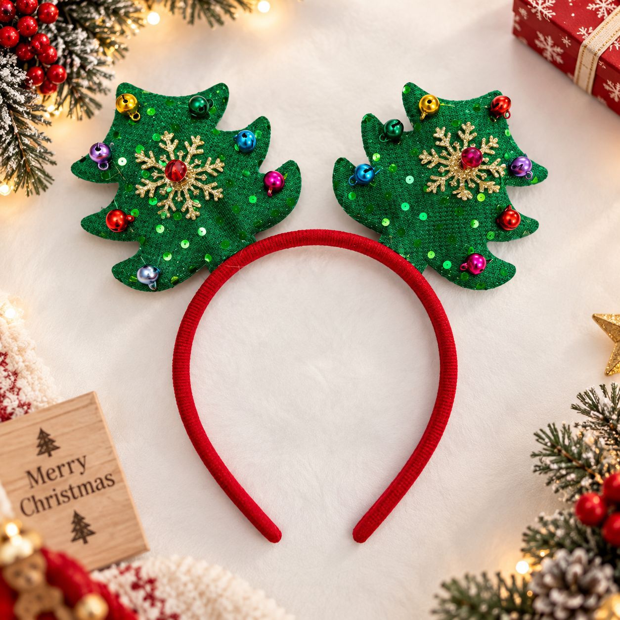 Рождественский ободок с шапкой – обзор и цена Reindeer Antlers Headband