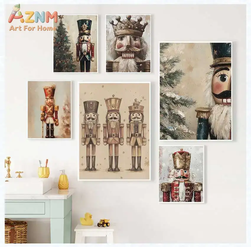 Винтажный постер AZNM «Щелкунч – обзор и цена Nutcracker Figurine