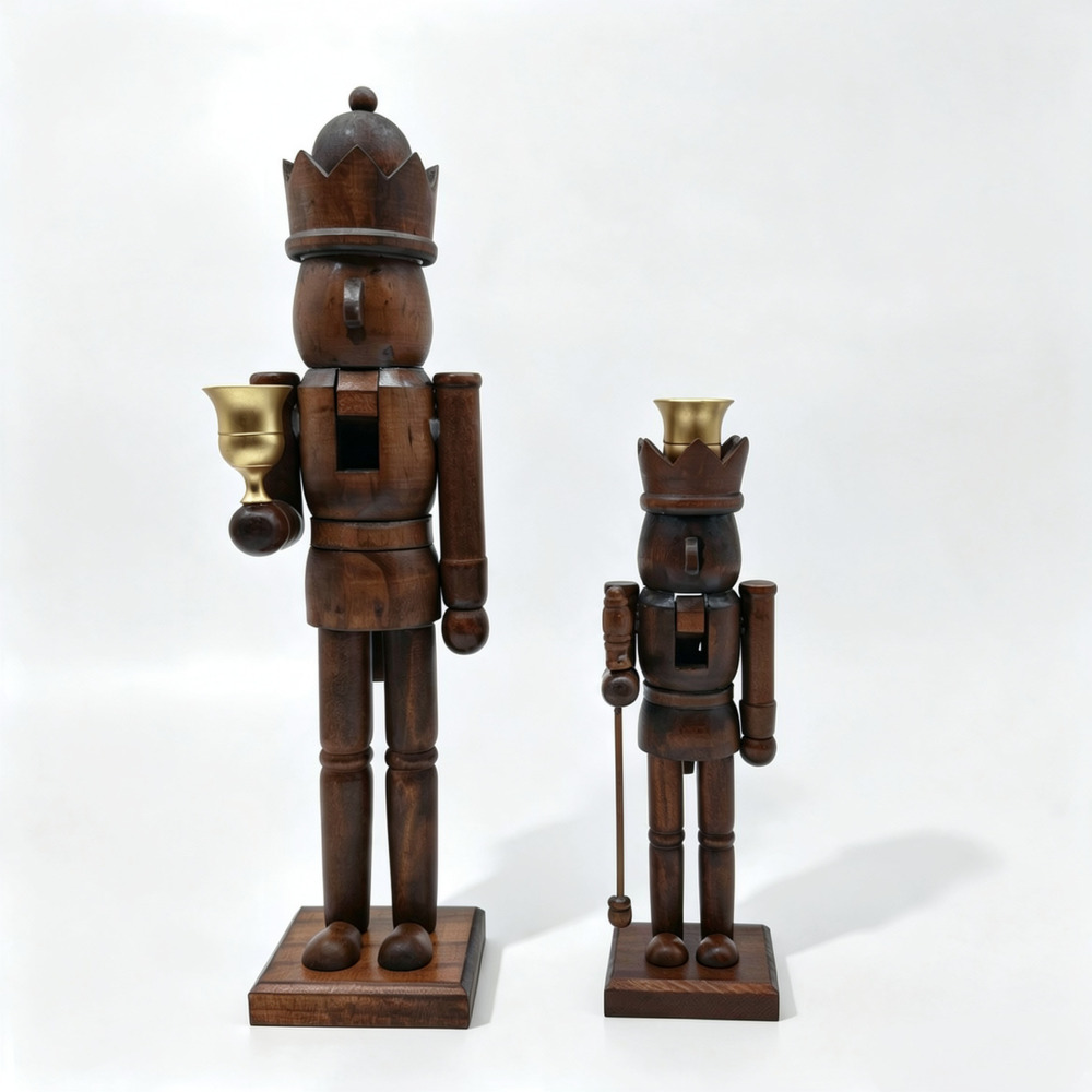 Винтажный Щелкунчик с золотым  – обзор и цена Nutcracker Figurine