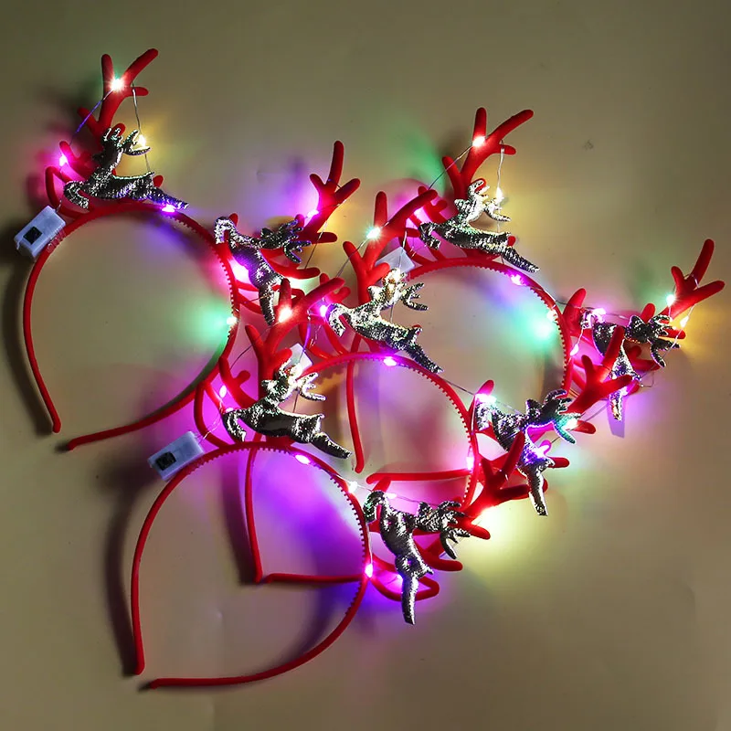 20 шт. светящихся рождественск – обзор и цена Reindeer Antlers Headband