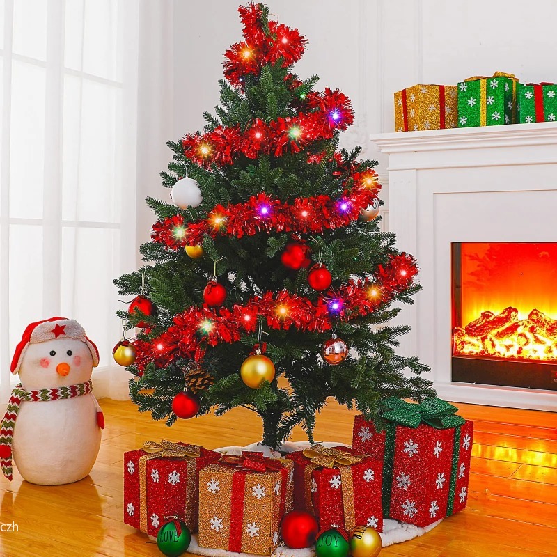 1 шт. 5 м. Рождественская гирл – обзор и цена Tinsel Garland Decoration