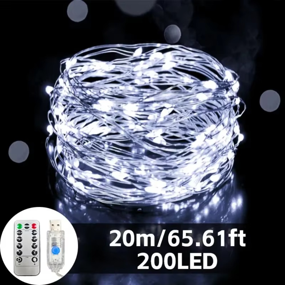 Светодиодные гирлянды из медно – обзор и цена Led Fairy String Lights